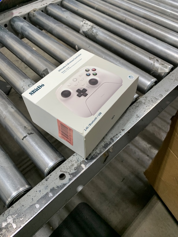 Photo 1 of 8Bitdo Ultimate 2 Wireless Gaming Controller with TMR Joysticks, Switchable Hall Effect/Tactile Triggers, 8Speed Wireless Tech, Charging Dock, RGB Fire Ring for PC & Android - White