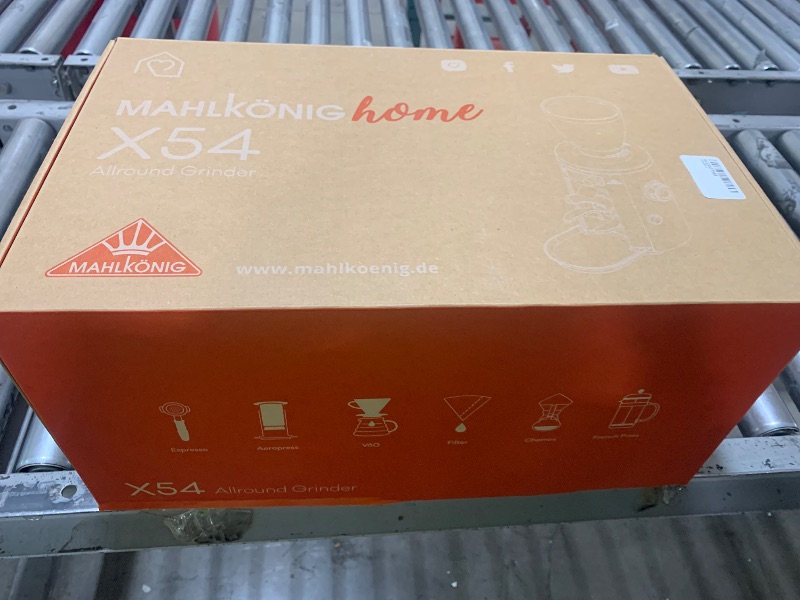 Photo 1 of MAHLKÖNIG Mahlkonig X54 Allround Electric Coffee Grinder, Coffee Bean Grinder, Burr Coffee Grinder, Coffee Grinders for Home Use with Stepless Adjustment for Precise Grinds, Capacity - 250 gm (White)
