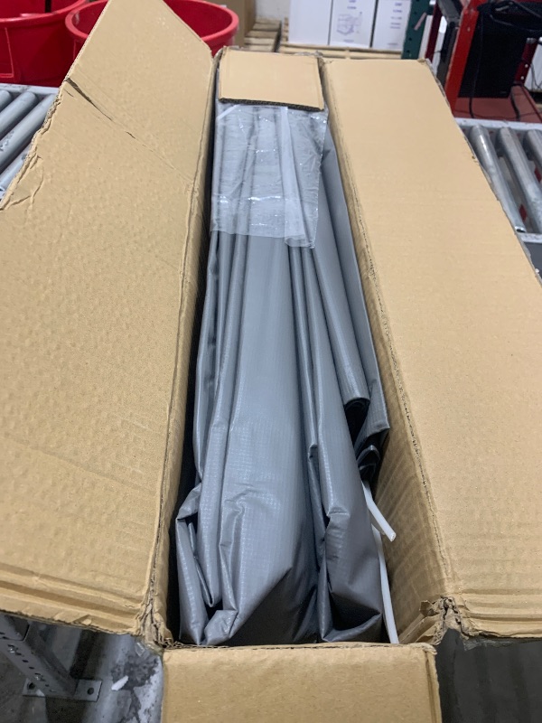 Photo 1 of RV Awning Fabric Replacement, Upgraded 19.5oz Heavy Duty Material with Tie Down Kits & 7 Hooks, Outdoor Vinyl Canopy for Trailer and Motorhome Awning- 21'(Fabric 20'2"), Gray