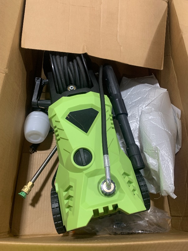 Photo 1 of 5000 PSI Electric Pressure Washer 2.8 GPM High Power Washer with 4 Pressure Nozzle and Foam Cannon, powerwashers for Home, Car Washing, Fence Cleaning, Patio