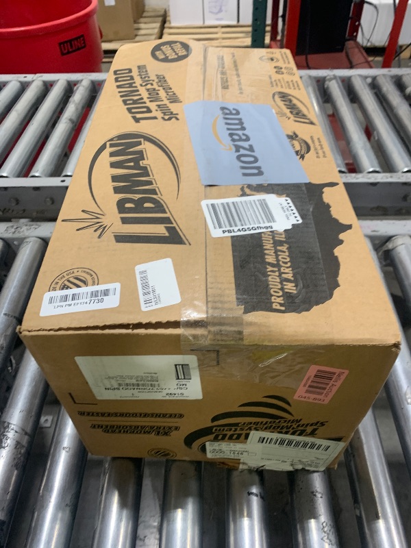 Photo 1 of Libman Tornado Spin Mop System, Spinning Floor Mopping and Bucket with Wringer Set for Home, Hardwood, Laminate, Tile Cleaning, Includes 1 Machine Washable Replacement Head Refills (2 Total)