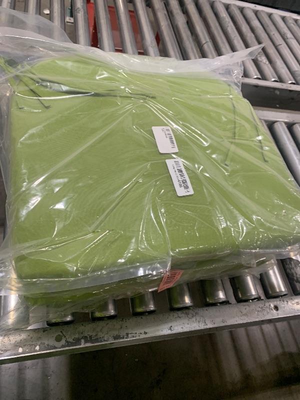 Photo 1 of Basic Beyond Outdoor Chair Cushions Set of 4, Outdoor Cushions for Patio Furniture, Water Resistant Patio Chair Cushions with 2 Ties, 17x16x2, Grass Green