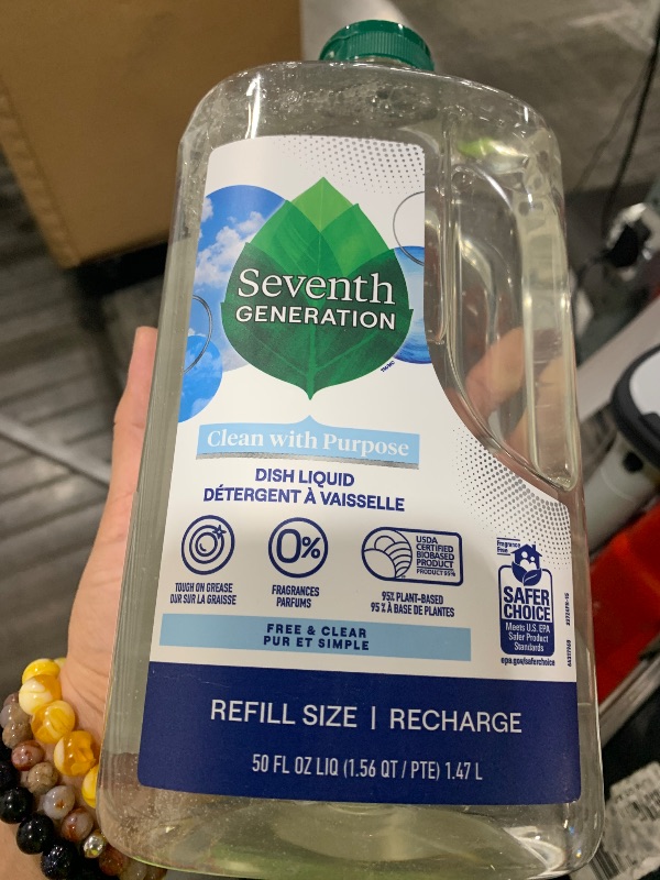 Photo 1 of SEVENTH GENERATION DISHWASH LIQ FREE & CLEAR, 50 OZ 