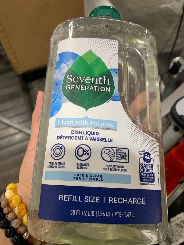 Photo 1 of SEVENTH GENERATION DISHWASH LIQ FREE & CLEAR, 50 OZ 