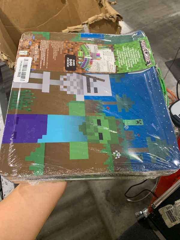 Photo 1 of Innovative Designs Minecraft Kids Deluxe Activity Set with Carrying Tin, Coloring Sheets, Tattoos, Stickers, & Art Supplies