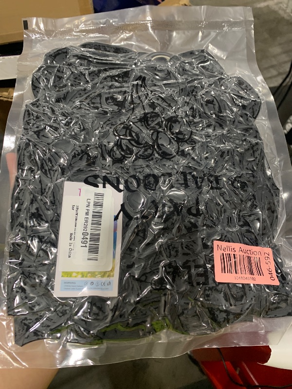 Photo 1 of 110pcs Black Balloon 12 inch, Black Latex Balloons for Birthday Party Baby Shower Wedding(with 2 Ribbons).