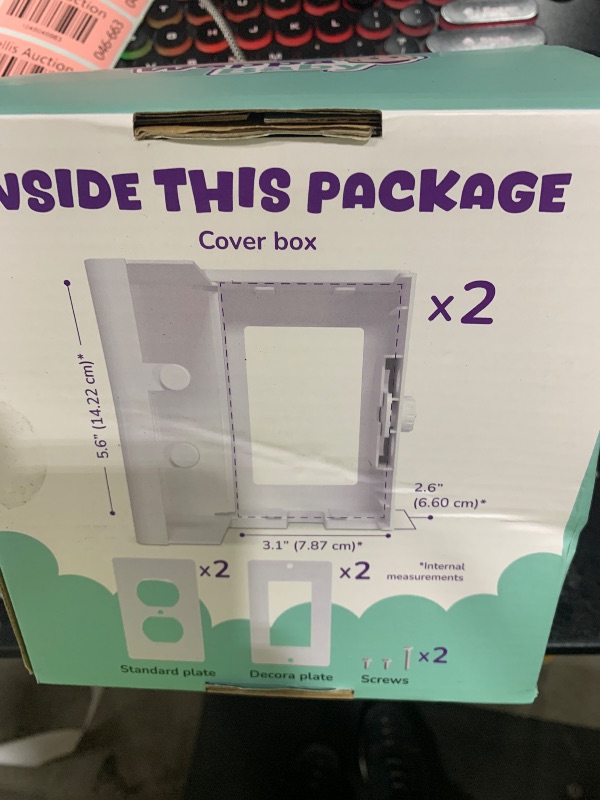 Photo 1 of Baby Safety Outlet Cover Box (2 Pack) Double Lock for Much Better Toddler Proofing, Easier Operation, Simple 3 Step Install with Included Screws. Provides Extra Space Inside for Plugs (2 Pack, White)