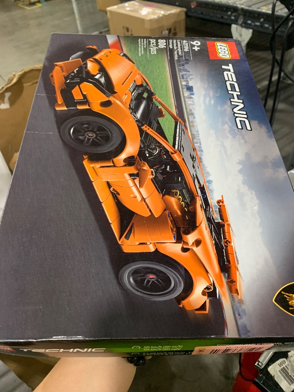 Photo 1 of LEGO Technic Lamborghini Huracán Tecnica Orange Toy Cars - Building Toys for Kids, Boys & Girls, Ages 9+ - Lamborghini Toy Car W/ V10 Engine & Steering - Gift Ideas for Birthdays - 42196