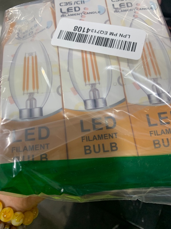 Photo 1 of Beonllay 12 Volt LED Candelabra Bulbs E12 Base Light Bulb 25 Watt Warm White 2700K, 12-24 Volt Low Voltage Candelabra Bulbs LED 2W for 12 Volt System, 6 Pack