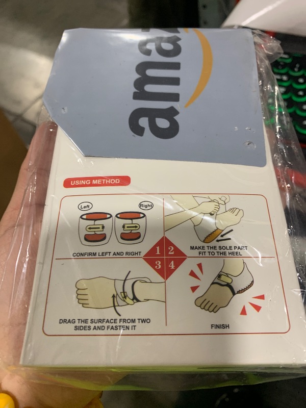 Photo 1 of Heel Cups for Plantar Fasciitis Updated Version Men and Women Adjustable Sleeves Pain Relief Protectors for Spurs Achilles Tendonitis Sore Bruising (Black, W 4.5-9.5 / M 5-8)