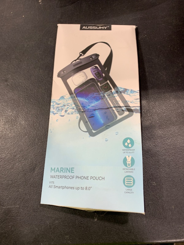 Photo 1 of 4 Pack 10.5“ Large Waterproof Phone Pouch - Underwater Clear Cell Holder - Universal Water Proof Dry Bag with Neck Lanyard for iPhone 16 Pro Max Samsung Galaxy with Heavy Case for Beach Swimming Pool