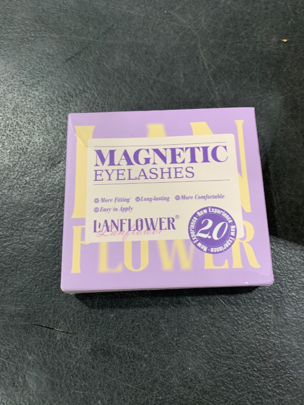 Photo 1 of Magnetic Eyelashes Without Eyeliner Reusable Magnetic Eyeashes with Applicator No Glue Needed Magnetic Lashes Kit Cat Eye Magnetic Eyelashes Natural Look 1 pair by Lanflower