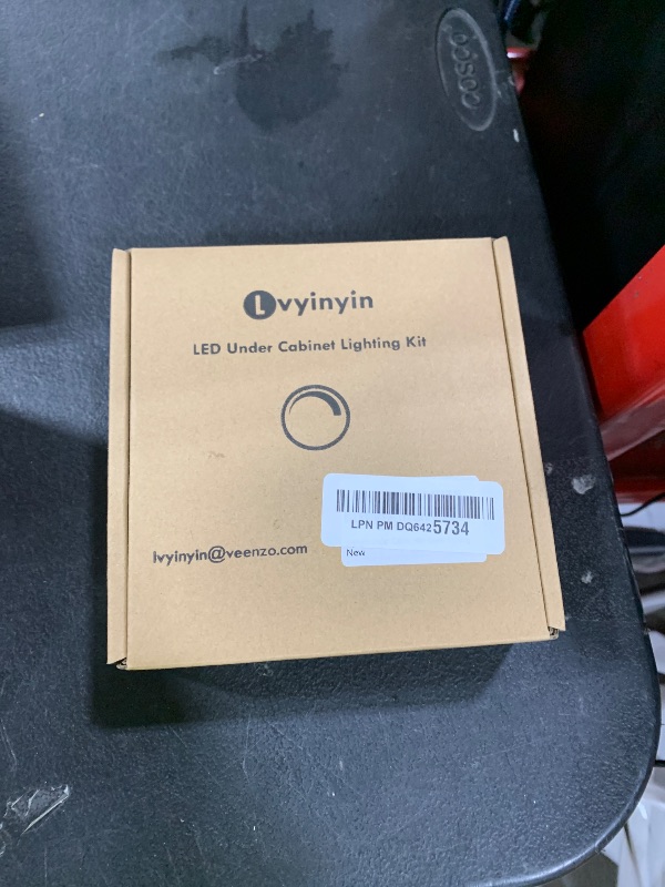 Photo 1 of Lvyinyin Book Case Lights, Mini Under Shelf Cabinet Puck Lihgting, 120V Wall Plugged in Adapter, Wireless Dimmable LED RF Remote Controller, Linkable White Cables, Warm White 2700K, 3 Lights