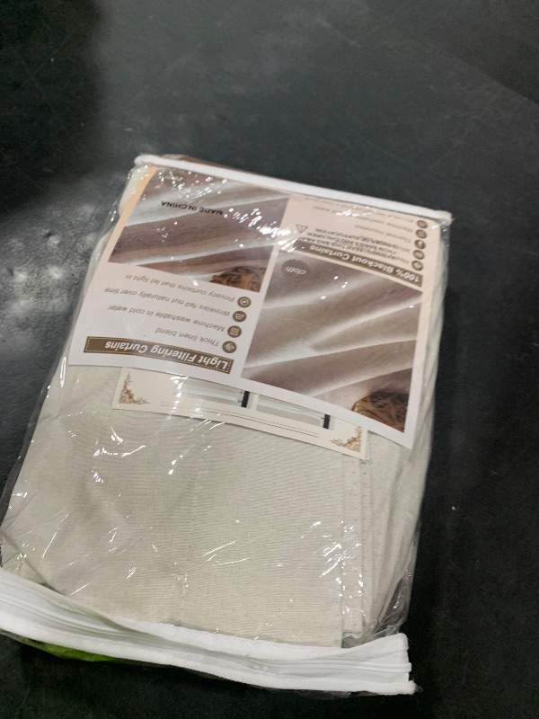 Photo 1 of QJmydeco Buttercream Living Room Curtains 102 Inches Long for 103 Inch Tall Window Drapes 100% Blackout Curtains for Bedroom Noise Reduction Curtains Farmhouse Style 2 Panels Beige Wheat Oatmeal