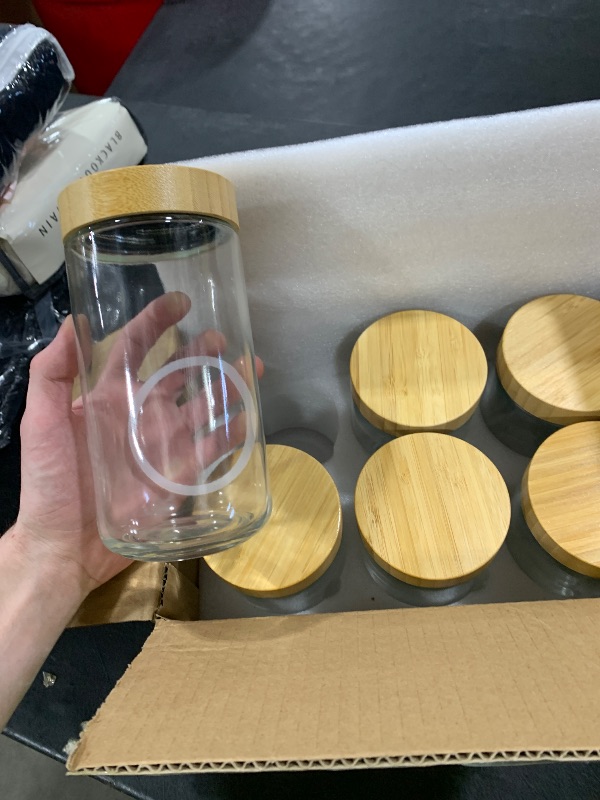 Photo 1 of NEW GLASS JAR WITH LIDS 