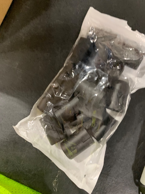 Photo 1 of Wire Shelf Clips - 28 Pack Plastic Metal Shelf Clips, 1 Inch Wire Shelf Clips for 1" Post, Black Wire Shelving Clips- Shelving Sleeves Replacements for Wire Shelving System (14 Pairs)