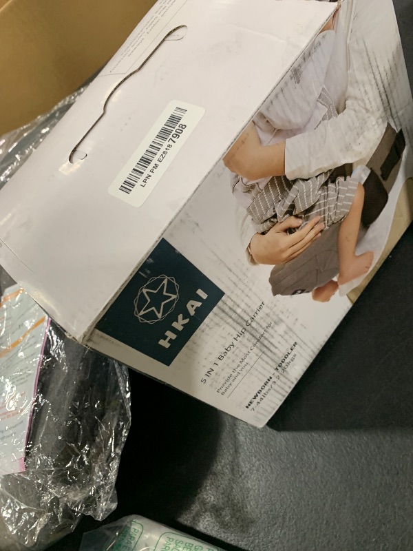 Photo 1 of HKAI Baby Hip Carrier, Mom’s Choice Award Winner, Baby Carrier with Adjustable Waistband & Breathable Mesh, Ergonomic Carrier with Non-Slip Hip Seat Surface for Newborns & Toddlers, (Grey)