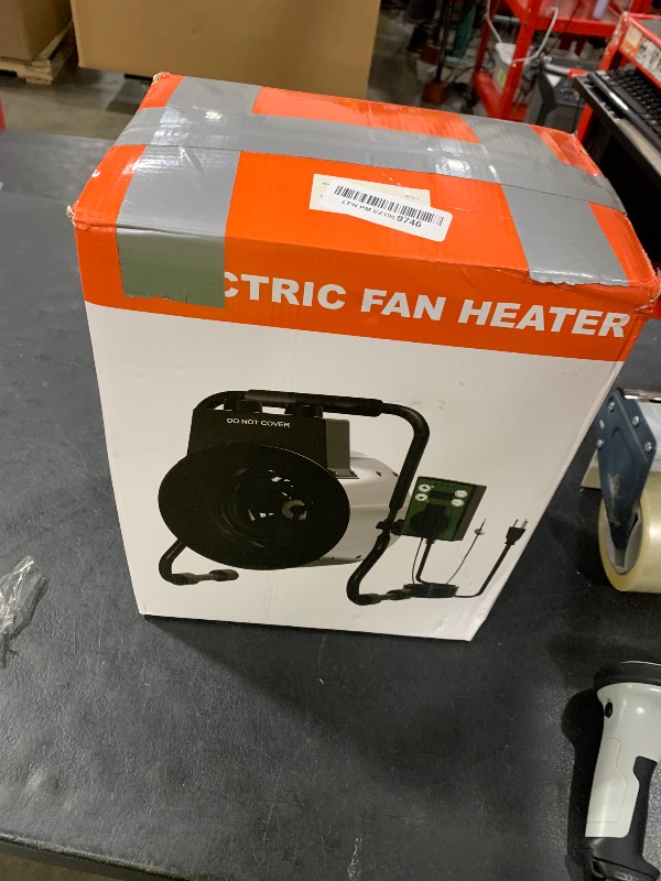 Photo 1 of Buyplus Greenhouse Heater with Digital Thermostat, 1500W Outdoor Heaters for Patio, Overheat Protection & 3S Fast Heating, Space Heater for Garage, Greenhouse, Flower House, Silver