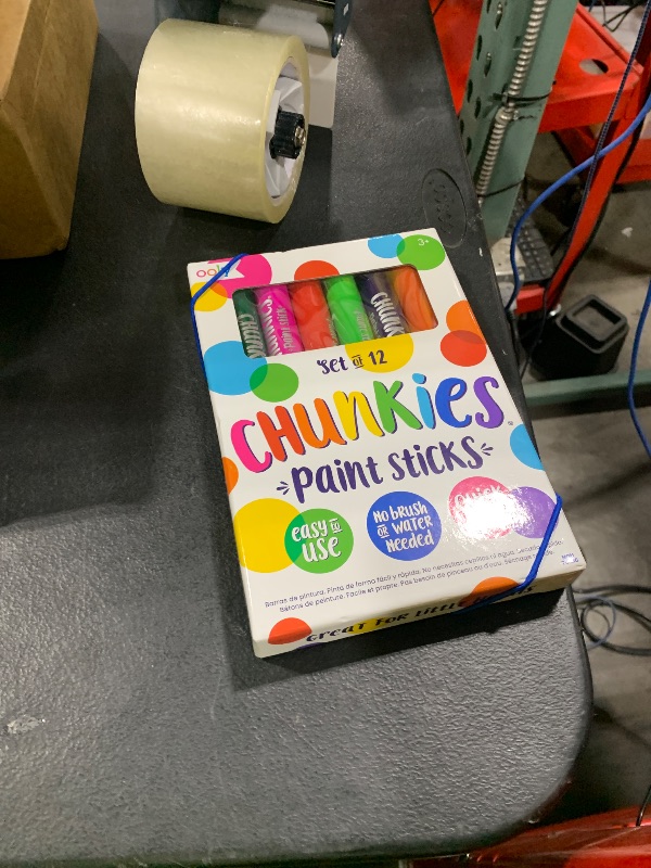 Photo 1 of Ooly Chunkies 12 Mess Free Paint Sticks For Kids, Tempera Paint Sticks Kid Safe Colors, No Mess Quick Drying Back to School Supplies for Toddlers and Kids