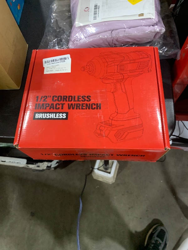 Photo 1 of Cordless Impact Wrench 1/2" Compatible with Milwaukee 18V Battery, 1000Ft-lbs(1360N.m) High Torque Impact Driver, Brushless Electric Impact Gun with 4-Mode Speed, LED Work Light for Car(Bare Tool)