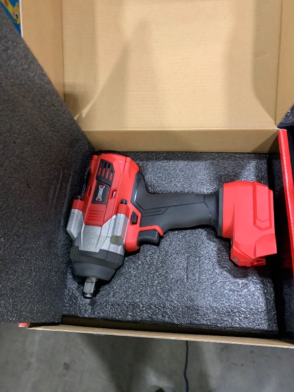 Photo 1 of Cordless Impact Wrench 1/2" Compatible with Milwaukee 18V Battery, 1000Ft-lbs(1360N.m) High Torque Impact Driver, Brushless Electric Impact Gun with 4-Mode Speed, LED Work Light for Car(Bare Tool)