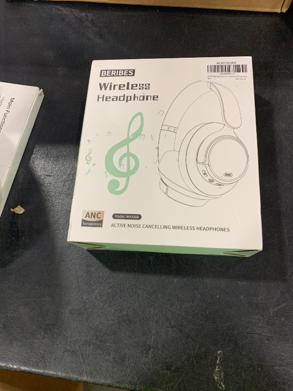 Photo 1 of BERIBES Upgraded Hybrid Active Noise Cancelling Headphones with Transparent Modes,70H Playtime Bluetooth Headphones Wireless Bluetooth with Mic, Deep Bass,3.5MM Cable,Soft-Earpads,Fast Charging-Black