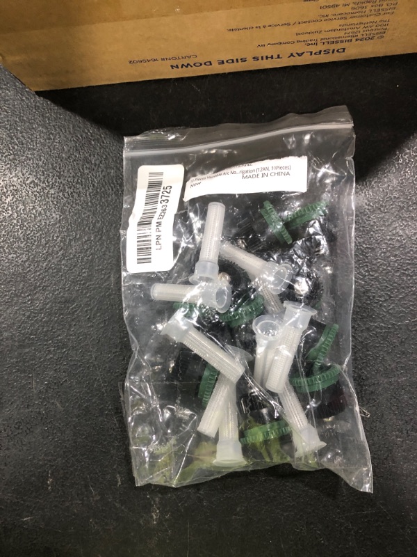 Photo 1 of HolyMaji 10 Pieces Variable Arc Nozzle, Pop-up Sprinkler Heads Replacement Compatible with Most of 360 Degree Adjustable Pop Up Sprinklers Spray Head for Garden Lawn Irrigation (12AN)