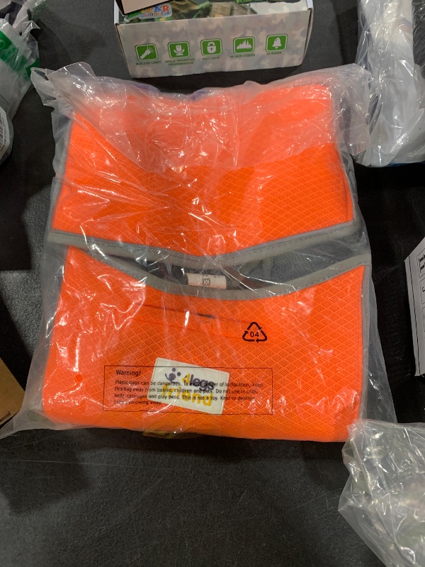 Photo 1 of 4LegsFriend Cooling Vest for Small, Medium to XLarge Dogs - Evaporative Vest for Hot Summer Days - Adjustable Cooling Jacket with Reflective Strips (Orange/Grey, XLarge)