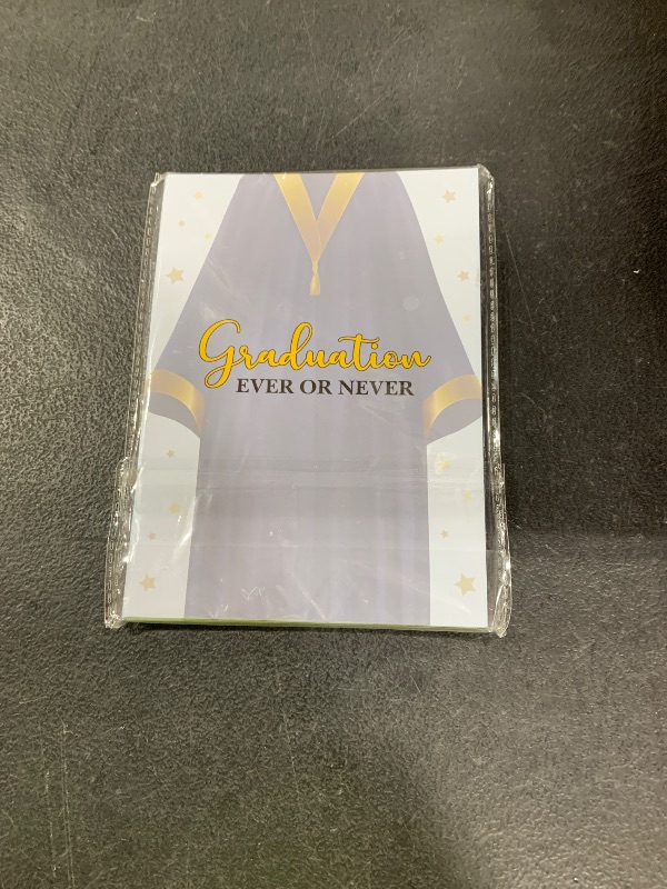 Photo 1 of wenhihsiy Graduation Games for Adults, Graduation Gown Themed Grad Party Game Cards, Double Sided Ever Or Never Game Cards, College Grad Party Celebration Decoration Supplies Favors Ideas -d05