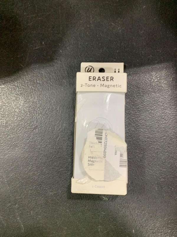 Photo 1 of U Brands Magnetic Dry Erase Board Felt Eraser, 2"x5"x1", White, Lightweight Modern Design