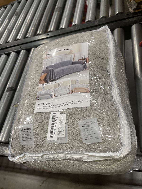 Photo 1 of Deep Dream Sectional Couch Covers, 2 Pieces Sectional Sofa Cover, L Shaped Couch Covers, Couch Cover for Sectional Sofa (XX-Large, 71" x 118" + 91" x 134", Light Grey)