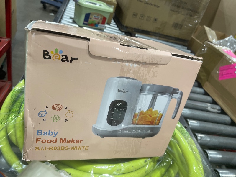 Photo 1 of BEAR 2024 Baby Food Maker | One Step Baby Food Processor Steamer Puree Blender | Auto Cooking & Grinding | Baby Food Puree Maker with Self Cleans | Touch Screen Control, White