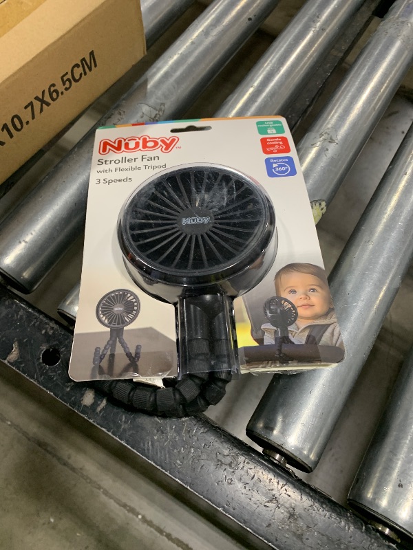 Photo 1 of Nuby 3-Speed Stroller Fan with Adjustable Legs - Stroller Accessories - Summer Travel Essentials - Ideal for Car Seats and Play Yards - Black