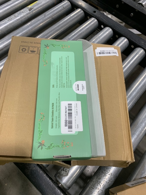 Photo 1 of 10 Inch Orange Spiral Taper Candle Set, 10 Pack Unscented Dripless Candlesticks for Fall Decor, Harvest, Halloween and Fall Harvest Celebrations and Halloween Decorations