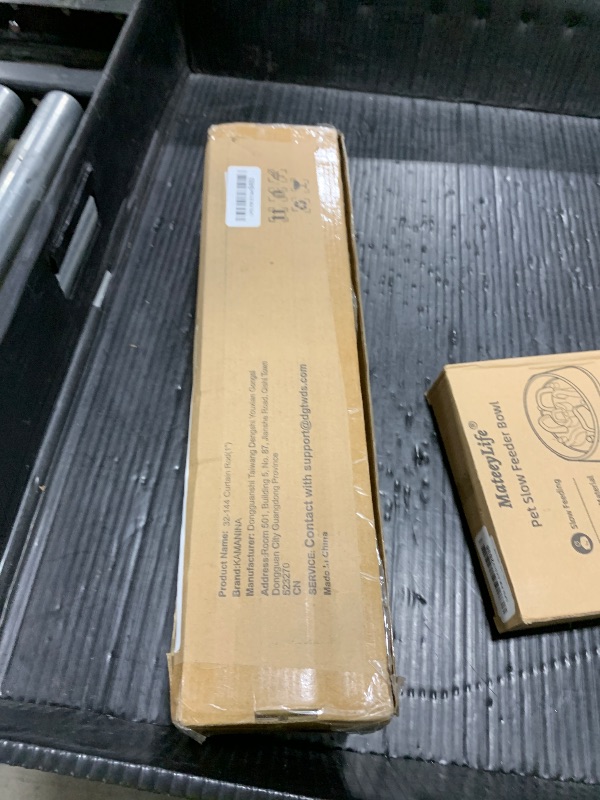 Photo 1 of KAMANINA Black Curtain Rods for Windows 72 to 144 Inches (6-12ft), 1 Inch Heavy Duty Curtain Rod 32 to 144, Long Decorative Single Drapery Rods, Twisted Cage End