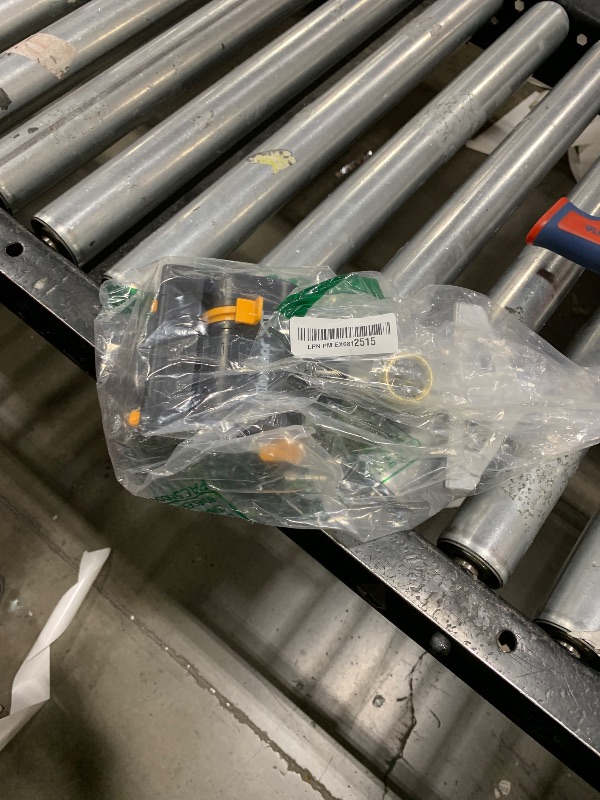 Photo 1 of Melnor 65137AMZ MiniMax Turbo Oscillating Sprinkler on Step Spike, 4000 sq. ft., 4-Way Adjustable, Quick Connect Bundle, Yellow