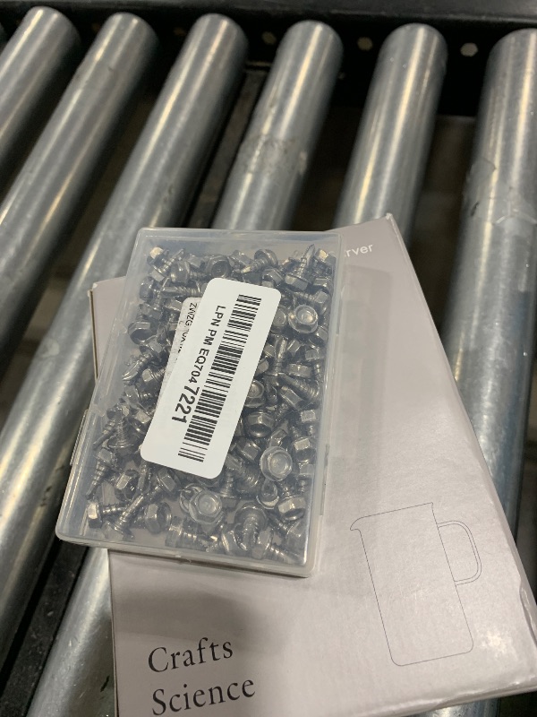 Photo 1 of #10 x 1/2" Hex Washer Head Self Drilling Screws, Self Tapping Sheet Metal Screws, 410 Stainless Steel, 100 PCS