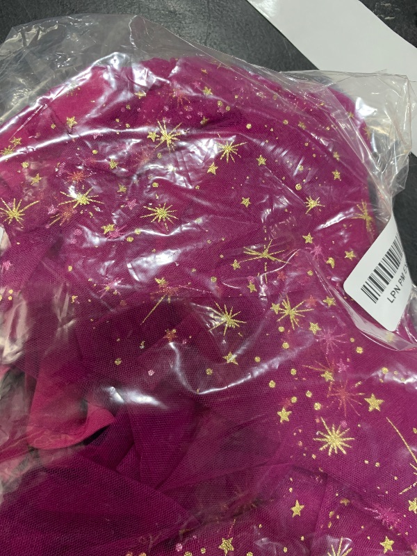 Photo 1 of Disney Frozen Anna Dress for Girls Sparkle Tulle Ruffle Toddler Summer Clothes Casual Skirt Birthday Dress up Sundress Short Sleeve Outfit Character Cartoon Print Tutu One-Piece Set 5-6 Years