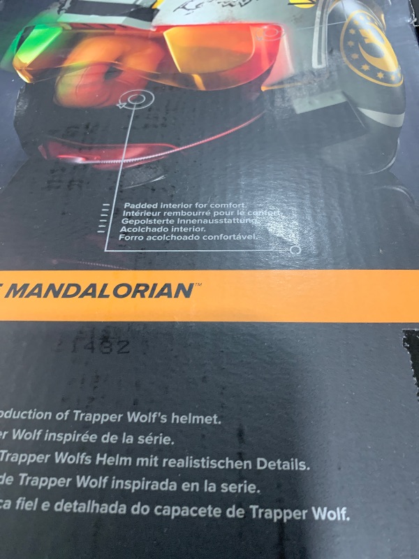 Photo 1 of STAR WARS The Black Series Trapper Wolf Electronic Helmet The Mandalorian Collectible Roleplay Full Scale Lights and Sounds