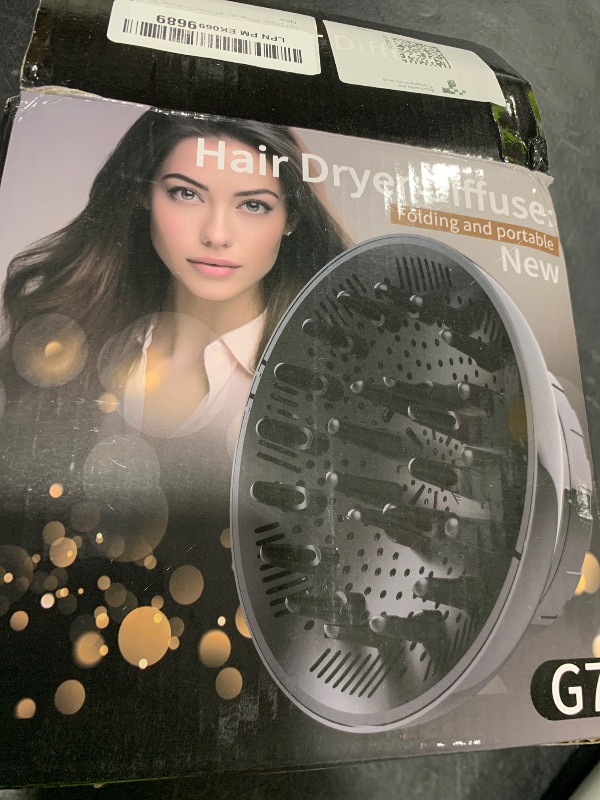 Photo 1 of Hair Diffuser, Diffuser Attachment for Hair Dryer, Hair Diffuser for Curly Hair, Universal Diffuser for 1.4-2.6" Hair Blow Dryer Long Thick Curly Wavy Hair, Hair Attchment for Women, Black