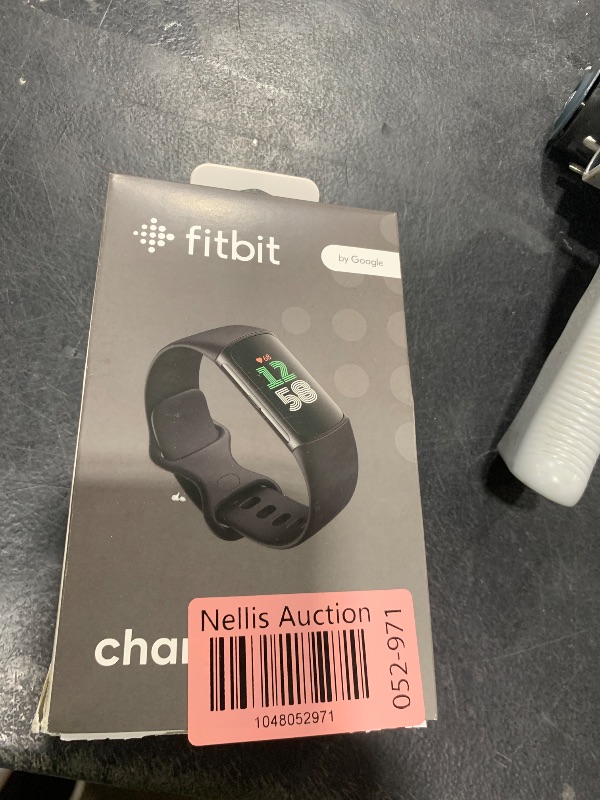 Photo 1 of Fitbit Charge 6 Fitness Tracker with Google apps, Heart Rate on Exercise Equipment, 6-Months Premium Membership Included, GPS, Health Tools and More, Obsidian/Black, One Size (S & L Bands Included)