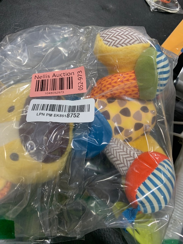 Photo 1 of Skip Hop Bandana Buddies Baby Activity and Teething Toy with Multi-Sensory Rattle and Textures, Giraffe