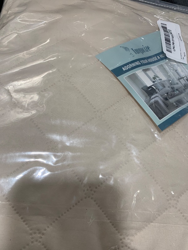 Photo 1 of Turquoize 100% Waterproof Sofa Covers Chair Cover Slipcover Couch Protector Triple Non-Slip Sofa Slipcover for 1 Cushion Furniture Protector for Pets, Kids,Dog (Chair 23", Ivory)