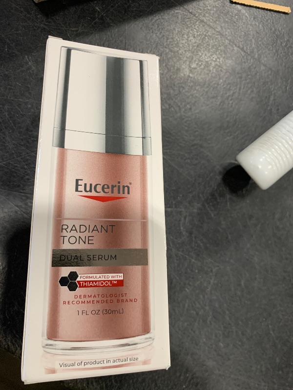 Photo 1 of Eucerin Radiant Tone Dual Serum Dark Spot Corrector, Dark Spot Serum with Thiamidol and Hyaluronic Acid, Helps Visibly Reduce the Look of Persistent Dark Spots, 1 Fl Oz Bottle