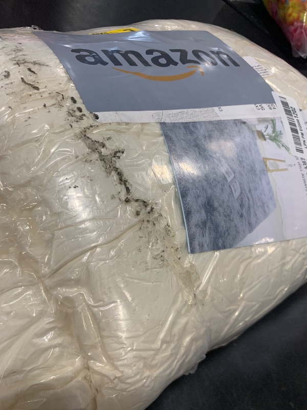 Photo 1 of KICHOWUA Thick Area Rug 5x8 Cream White Fluffy Shag for Bedroom, Washable Fuzzy Rug for Living Room, Modern Soft Shaggy Furry Plush Thickened Carpet for Kids Boys Girls Dorm Room Nursery, Ivory
