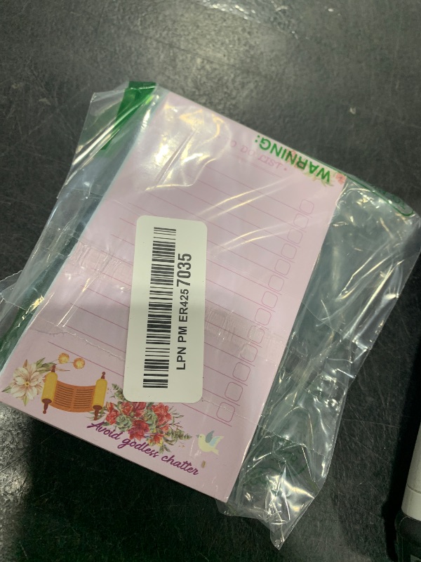 Photo 1 of 300 Sheets to Do List Notepad Daily Checklist Sticky Notes Cute Undated Memo Pad Color Block to Do Note Pad Weekly Plan Agenda and Organizer Planners for College(Bible Style,3.14 x 5.11 Inch)