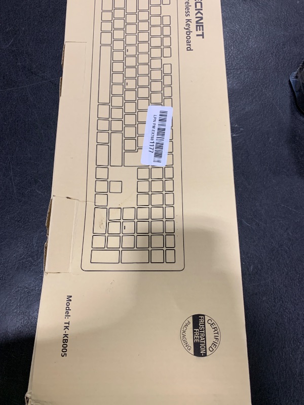 Photo 1 of TECKNET Bluetooth Keyboard Rechargeable, 4-Device Free Switching (2.4G+BT), Ultra-Slim Full Size Wireless Keyboard, Quiet Typing, for PC/Laptop/Smart TV/Phone, Adjustable Stand, 12 Multimedia Keys