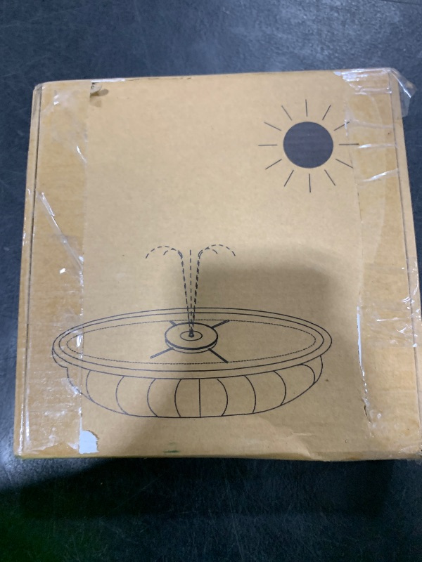 Photo 1 of GAIZERL Solar Bird Bath Fountains Upgraded, 4W Solar Powered Water Fountain Pump with 4000 Battery, 7 Nozzles & 4 Fixers, Colorful LED Lights for Garden, Pond, Swimming Pool, Fish Tank, and Outdoor