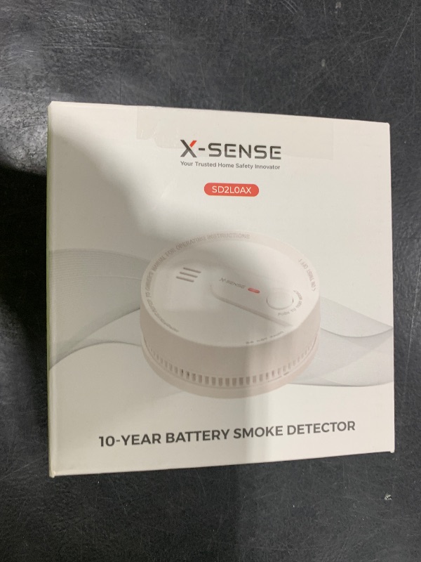 Photo 1 of X-Sense  Detector, 10-Year Battery Smoke Fire Alarm with Photoelectric Sensor, LED Indicator & Silence Button, 1-Pack