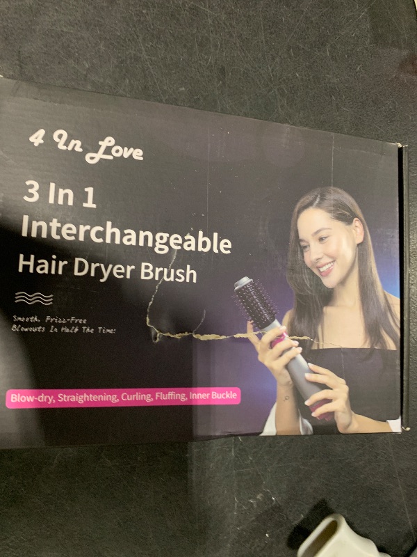 Photo 1 of Hair Blow Dryer Brush, Salon Styler, Hot Air Hair Dryer and Volumizer Kit with Three Interchangeable Barrels | Replacement Parts Orderable